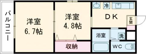 プロスパー水堀の間取り画像