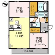 ホワイトハイツⅡの間取り画像
