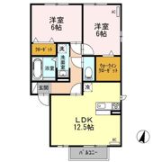 ロイヤルリーク松崎 Bの間取り画像