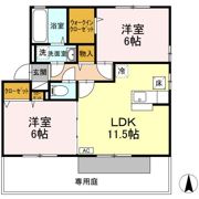リビングタウン観音寺 D棟の間取り画像