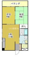 渡辺コーポの間取り画像