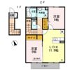 セジュールCW Aの間取り画像