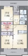 カルフール・パレの間取り画像