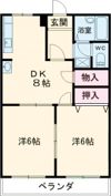 柿沢ハイツ Bの間取り画像