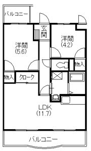 メディオ初生壱番館の間取り画像