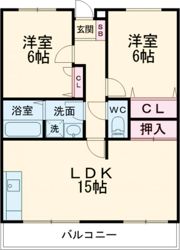 ベルフラワーハイツ城南の間取り画像