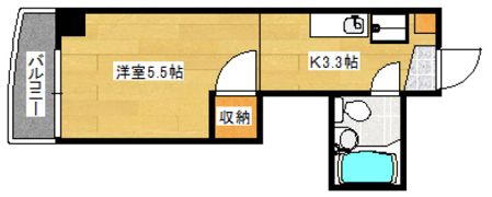 うしおマンションの間取り画像