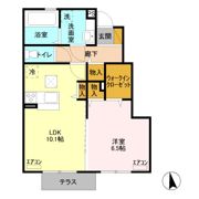 スパローハウス六番舘 A棟の間取り画像