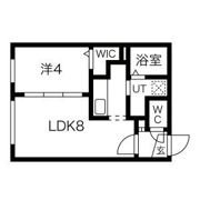 ラフィーネ月寒中央通の間取り画像