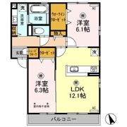 メルベージュⅢの間取り画像