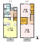キャッツBの間取り画像