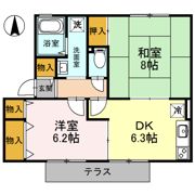 プランドール南楠葉 B棟の間取り画像