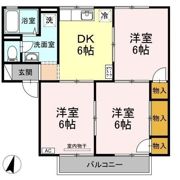 ハッピネス三宅 A棟の間取り画像