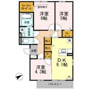 アムール中井の間取り画像