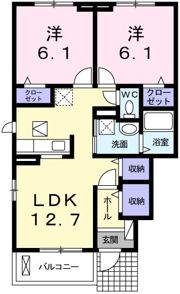 ハマナスⅠの間取り画像
