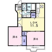 キャンディ ポップCの間取り画像