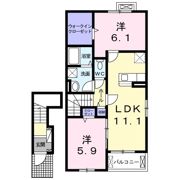 ノバリチェスメゾン Aの間取り画像