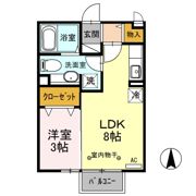 プレジール Bの間取り画像