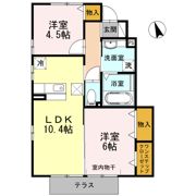 ドルチェ蒲郡栄町 A棟の間取り画像