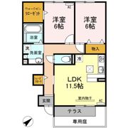 カーサフェリーチェ泉 Aの間取り画像