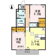 セジュール フカヤの間取り画像