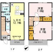 セジュール姫島Ⅲの間取り画像