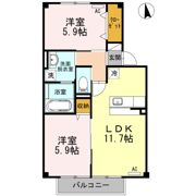 エスパース B棟の間取り画像