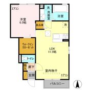 ラック ローズの間取り画像