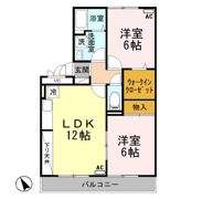 リビングタウン新潟 Bの間取り画像