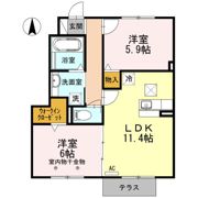 ルーベライト初生 Cの間取り画像