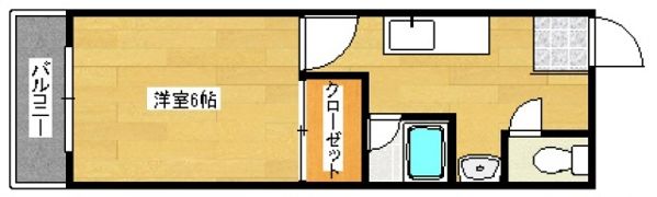 グランドシティ西新の間取り画像