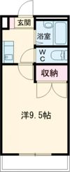 Pine Well駅前A棟の間取り画像
