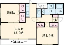プラセール桔梗Ⅰの間取り画像