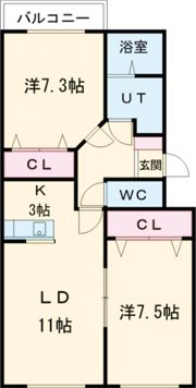 シャルマン福住の間取り画像