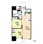 セレニテフラン野田阪神駅前の間取り画像