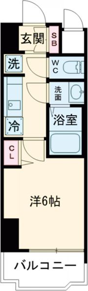 レオンコンフォート難波クレアの間取り画像
