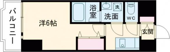 レオンコンフォート難波クレアの間取り画像