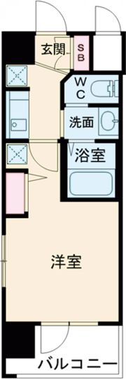 エステムコート神戸ハーバーランド前Ⅶレーベルの間取り画像