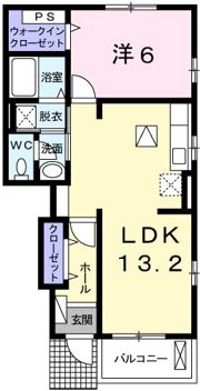 グランペール古賀Ⅲ Bの間取り画像