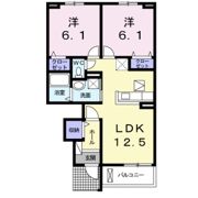 リアン ベル Bの間取り画像
