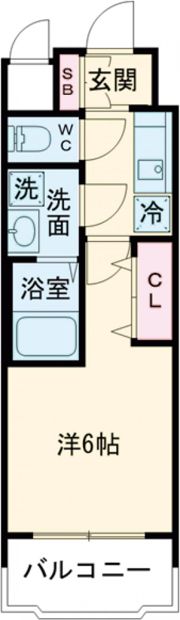 レオンコンフォート難波クレアの間取り画像