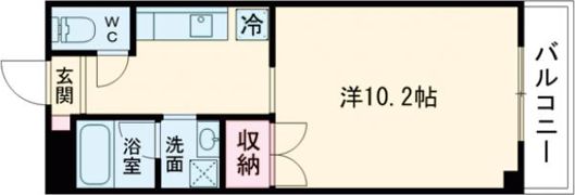 エリーフラッツ京町の間取り画像