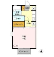 ヴィルヌーブさくら Bの間取り画像