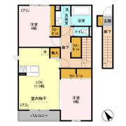 D-roomきぬの里 Aの間取り画像