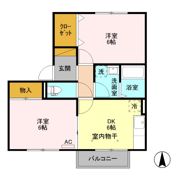 フラワーレジデンス森田 七番館の間取り画像