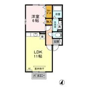 レコルト Ⅱ Bの間取り画像