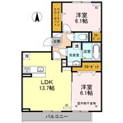 グラディコート Bの間取り画像