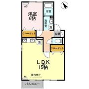 セジュールソシア B棟の間取り画像