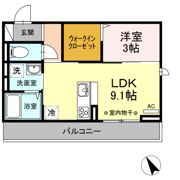 D-room F.京町の間取り画像