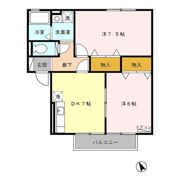 リエゾン Dの間取り画像